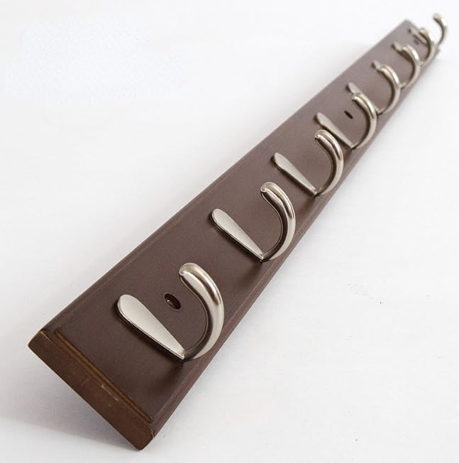 Amazon.co.jp: Demanca ウォールハンガー 壁掛けフック 天然竹製 8連